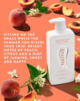 Native Moisturizing Body Wash Contains Naturally Derived Ingredients | For Women & Men, Sulfate, Dye, & Paraben Free Leaving Skin Soft and Hydrated | Peach & Orange Blossom 18 oz
