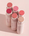 Wander Beauty On-the-Glow Blush and Illuminator - Bare/Nude Glow - 7-in-1 Hydrating Cream Blush & Highlighting Stick - Stick Blush for Cheeks, Lip, Face & Body - Highlighter Makeup & Blush - 0.4 oz