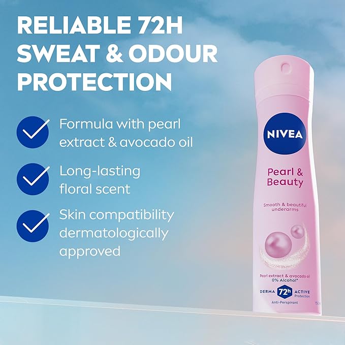 Nivea Pearl Beauty Spray Female Deodorant, 150 ml