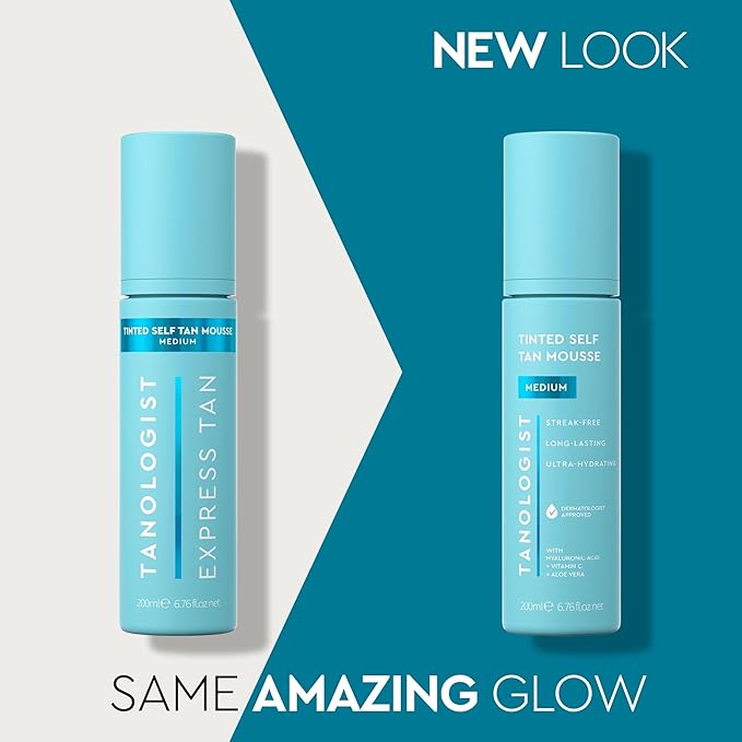 Tanologist Medium Self Tan Mousse, Tinted Self-Tanning Mousse, Streak-Free, Natural Glow, No Fake Tan Smell Or Orange Tone, Long Lasting, Clean Ingredients, Vegan, 6.76 fl. oz/200 ml Bottle