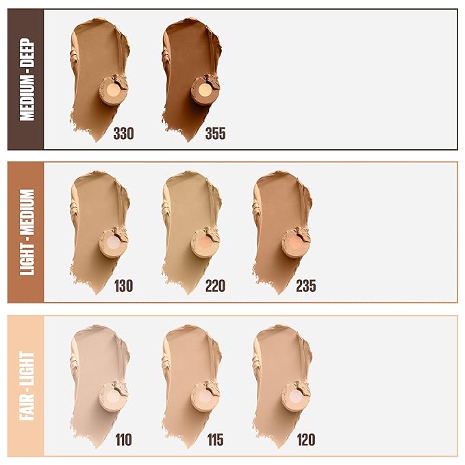 Maybelline Fit Me Shine-Free + Balance Foundation Stick, Multi-Use Face Makeup and Contour Stick For Natural, Matte Coverage, Buff Beige, 1 Count
