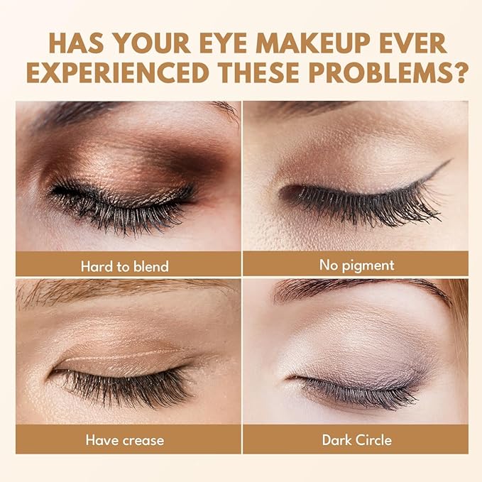 imakeupnow Eyeshadow Primer Base Long-Lasting Cream Eye Makeup Primer Matte, Waterproof Eye Base for Vibrant, Eyeshadow Concealer For All Skin Type, 0.35oz/count, Light with Medium Coverage