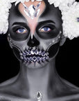 MEICOLY Light Grey Face Body Paint Stick for Halloween SFX Zombie Grayscale Homestuck Cosplay Makeup,Gray Face Paint for Adults and Kids,Waterproof Eye Black Stick for Baseball Softball Football