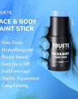 Light Blue Face Body Painting Stick, Professional Light Blue Full-coverage Cream Face Paint for Halloween SFX Cosplay Makeup, Washable Eye Body Stick for Adult Costume Party