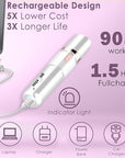 Hair Removal Epilator for Women, Gurelax Facial Epilator Hair Remover, Plucker for Face, Lip, 2-in-1 Epilation System, All Ages and Skin Types,with Brush, Pouch