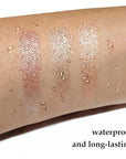Boobeen 3PCS Cream Eyeshadow Pencil Crayon Waterproof Brightener Stick Shimmer Pen Create Glitter Eye Makeup, Easy to Use