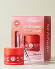 Sleeping Lip Mask Strawberry - Overnight Lip Treatment, Lip Care Hydration, Repair for Dry Cracked Lips, Vitamin C, Soft and Nourished Lips Overnight, Christmas, with Shea Butter - 0.42 Fl Oz