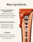 Live Tinted Unity Balm – Ultra-Hydrating Lip Balm with Shea Butter, Hyaluronic Acid & Vitamin E – Universal Warm Tint