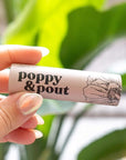 Poppy & Pout Island Coconut Jumbo Lip Balm | All Natural Lip Balms & Moisturizers | Hydrates with Beeswax, Vitamin E, Organic Coconut Oil | Cruelty-Free | Lip Balm in Recyclable Cardboard Tube