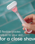 Gillette Venus Sensitive Women's Disposable Razors - Single Package of 3 Razors