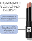 MOB Beauty Hydrating Shine Lip Balm M139 Cool Nude – Tinted Lip Balm Stick with Jojoba & Sunflower Oils, Clean Vegan Organic Lip Care for Nourished, Glossy Lips