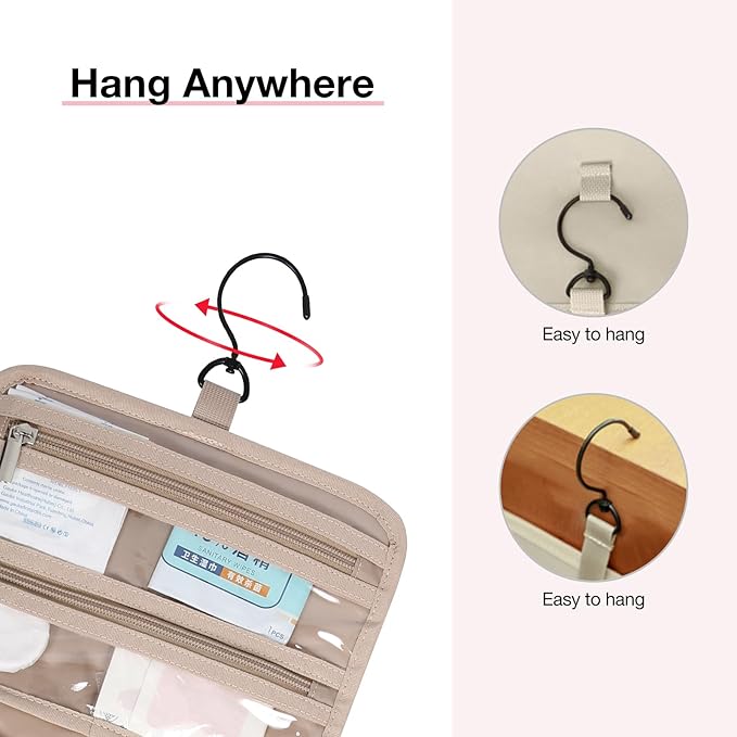 Bagsmart toiletry bag hanging travel