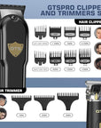 GTSPro Hair Clippers for Men, Clippers and Trimmers Set, Barber Clippers, Electric Hair Trimmer with Box, Gifts for Men Black