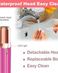 Facial Hair Remover for Women - Removal Shaver for Women - USB Rechargeable Lady Face Razor Trimmer for Face Lips Chin Peach Fuzz Arms Legs and Bikini Line