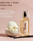 Lavanila Pure Vanilla Healthy Hair + Body Perfume Mist, 5 Fl Oz - Sweet & Warm Fragrance Spray Formulated with Jojoba Oil, Madagascar Vanilla, Tonka Bean, Heliotrope