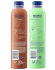 Vaseline Cocoa Radiant Spray + Aloe Soothe Spray Variety 2-Pack – Non-Greasy, Fast-Absorbing All-Over Moisturizer for Dry Skin, 6.5 Oz Ea