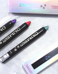 evpct Red Shimmer Cream Eye Shadow Brightener Sticks Set for Eyes, Red Shimmery Matte Pencil Eye shadow Applicator Stick Pen Palette Makeup Waterproof sombras en crema para ojos 35#