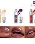 3 PCS Hydrating Lip Glow Oil Lip Stain, Moisturizing Nourishing Lip Gloss,High Shine, Smooth Finish Gloss Tinting And Non-Sticky Lip Oil For Dry Lips
