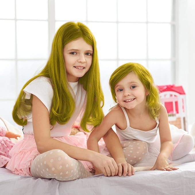MSDADA New Hair Chalk Comb Temporary Hair Color Dye for Girls Kids with Light Color Hair, Washable Hair Chalk for Girls Age 4 5 6 7 8 9 10 Birthday Cosplay DIY, Christmas, New Year(Yellow)