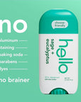 hello Sage and Eucalyptus Aluminum Free Deodorant for Women and Men with Shea Butter, 24-Hour Freshness, Baking Soda Free Deodorant, Dermatologically Tested, 2.6 oz Stick (2 Pack)