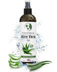 Earth's Daughter Organic Aloe Vera Gel from 100% Pure and Natural Cold Pressed Aloe – Moisturizes - Great for Face - Hair- Sunburn - Aftershave - Bug Bites - 12 oz.