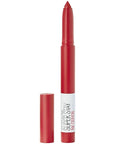 Maybelline Super Stay Ink Crayon Lipstick Makeup, Precision Tip Matte Lip Crayon with Built-in Sharpener, Longwear Up To 8Hrs, Hustle In Heels, Apple Red, 1 Count