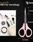 Hair Trimming Scissors Set, Grooming Scissors for Facial Hair, Nose Hair, Mustache, and Beard Grooming, Stainless Steel Eyebrow Scissors
