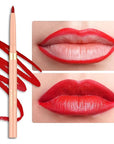 Oulac Waterproof Lipliner Pencil - Smooth and Creamy, Retractable Lip Makeup for Precision Application, Vegan & Cruelty-Free, LL08 Ruby