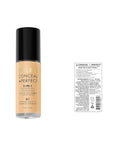Milani Conceal + Perfect 2-in-1 Foundation + Concealer for a Flawless Complexion, Under Eye Corrector, Cover Redness and Imperfections, Waterproof and Sweatproof - Creamy Vanilla
