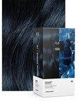 IGK Permanent Hair Dye Color Kit | 1B Moon Dance - Darkest Blue Black | 100% Gray Color Coverage + Strengthen + Shine | Ammonia Free
