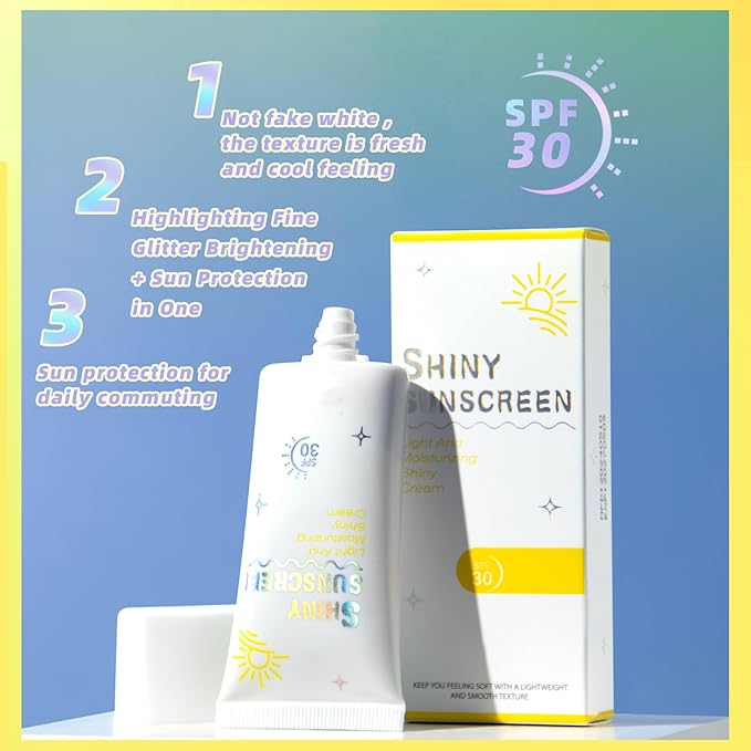 Shimmer Face Primer with Sunscreen, SPF 30, Highlighting Face