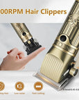 Hair Clippers for Men Professional,Beard Trimmer Hair Trimmer Kit,Cordless Clippers and Trimmers Set,Electric Razor Shavers for Men,Nose Trimmer Mens Grooming Kit for Barber,LED Display