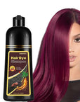 Red Hair Dye Shampoo, Hair Color Shampoo for Women Men, Long Lasting Red Hair Dye, Burgundy Hair Dye, Colors in Minutes, Shampoo Para Pintar el Cabello, Easy to Use, 16.90 Fl Oz