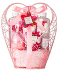 Gift Basket For Women, Mother's Day Gift for Mom Spa Set Lily & Peony Home Spa Set, Beauty Personal Care Set Jojoba Oil, Spa Self Care Kit, Bath Body For Thank You, Birthday, Mom, Anniversary Gift