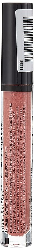 NYX PROFESSIONAL MAKEUP Lip Lingerie Shimmer, Lip Gloss - Euro Trash, Dark Pink-Brown