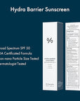 Dr.Ceuracle Hydra Barrier Mineral Sunscreen Broad Spectrum SPF 50 - Korean Sunscreen with Zinc Oxide and Hyaluronic Acid, Dewy Glow (50 ml / 1.69 fl. oz.)