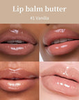 URQT 4PCS Summer Special Lip Butter Balm, Hydrating, Nourishing & Softening Lip Care with Natural Oils & Fruit Extracts, Long-Lasting Moisture, Non-Sticky Shine, Soften Dry Lips Lip Care (4PCS, 4)