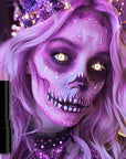 BAD COLOR Light Purple Face Paint Stick, Cream Lavender Periwinkle Eye Black, Sweatproof Waterproof for Sports Violet Lilac Halloween SFX Ursula Cosplay Costume Makeup