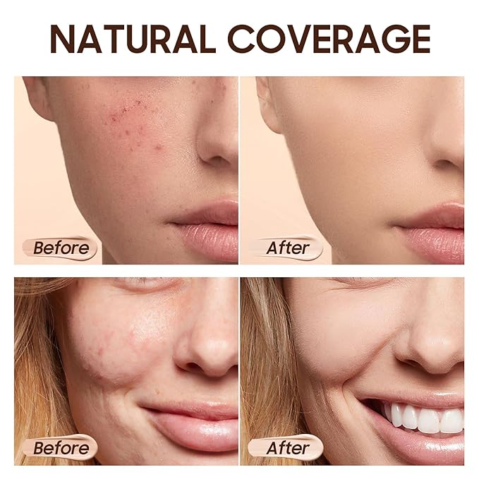 Matte Full Coverage Liquid Foundation - Lightweight & Flawless Oil Control Foundation Makeup, Waterproof and Long-Lasting Skin Foundation Concealer for Dry and Oily Skin, 2 Fl Oz (2 Pack #102 Nude)