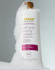 RAW SUGAR Simply Body Wash Variety Trio (25 Fl Oz, Pack of 3) Vegan Bath & Shower Gel, Raw Coconut + Mango, Pineapple + Maqui Berry + Coconut and Watermelon + Fresh Mint, No Sulfates & Parabens
