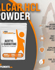 BulkSupplements.com Acetyl L-Carnitine Powder - ALCAR Powder, Acetyl L-Carnitine 1500mg, Carnitine Supplement - Gluten Free, 1500mg per Serving, 250g (8.8 oz) (Pack of 1)
