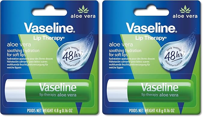 Vaseline Aloe Fresh Lip Therapy Stick- .16 oz (Pack of 2)