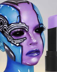 MEICOLY Light Purple Face Body Paint Stick for Halloween SFX Ursula Cosplay Makeup,Lavender Violet Lilac Pale Purple Face Paint,Waterproof Eye Black Stick for Baseball Softball Football Lacrosse