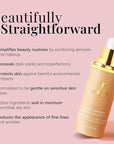 Match Foundation 4-in-1 with SPF 50 : Color Changing Foundation Medium Spectrum with 2 Brushes and 2 Cosmetics Sponge - Moisturizing & Concealer Face Makeup for All Skin Types