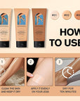 Leg Makeup, Tattoo Cover Up Makeup 24-Hour Long-Lasting Sweatproof Waterproof Body Makeup No Transfer. #01 (Fairest Glow)