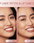 KISSIO Lip Stain Set,Peel Off Lip Liner Stain and Lip Care Oil,Transfer Proof,Long Lasting and Waterproof Lip Tint,Matte Finish,Lip Combo,02 Gray pink