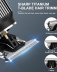 RESUXI Hair Clippers for Men T-Blade Trimmer Electric Shaver Razor Nose Hair Trimmer Set,Beard Grooming Kit 3 in 1 for Nose Ear Body Face Mustache,Father Gifts for Him