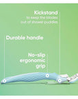 Gillette Venus Extra Smooth Razor for Women, Includes 1 Reusable Razor Handle + 4 Refills, 5-Bladed, Ergonomic No-Slip Gel Handle and Shower Holder