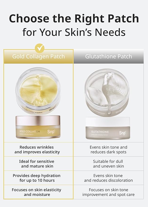 SNP [K Beauty 24K Gold Perfection Eye Patch | Nourishing Under Eye Patches for Wrinkles and Dark Spots | Under Masks for Puffy Eyes and Dark Circles | Korean Collagen Skincare | 60 Patches