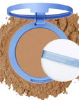Oil Control Face Pressed Powder,Matte Smooth Flawless Setting Powder Makeup,Waterproof Long Lasting Finishing Powder,Cruelty Free Lightweight Face Cosmetics,0.35Oz(CAPPUCCINO)